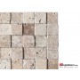 Eskitme Traverten Duvar Kaplama Taşları 5x5cm - DT1503